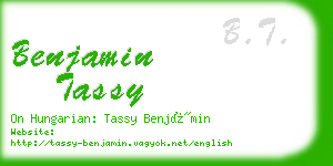 benjamin tassy business card